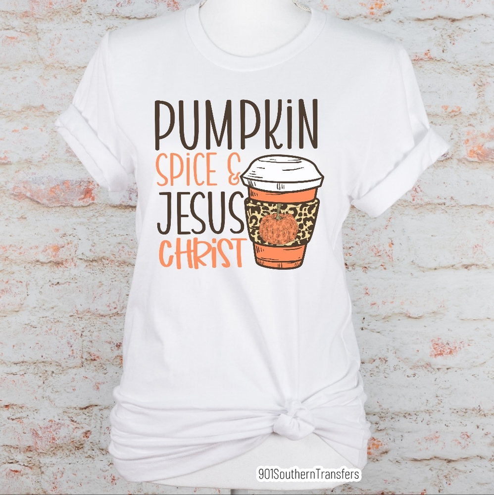 Pumpkin spice & Jesus christ t shirt